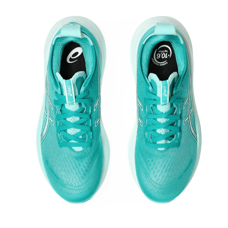 Asics Women's GEL-NIMBUS 27 Running Shoes in Wave Teal/Illuminate Mint SS25
