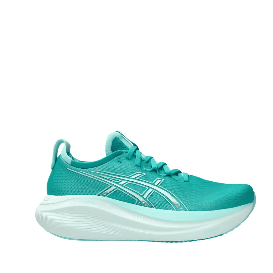Asics Women's GEL-NIMBUS 27 Running Shoes in Wave Teal/Illuminate Mint SS25