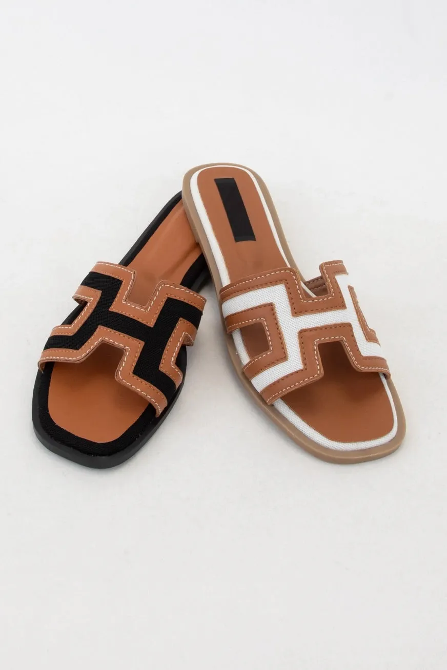 Black and Cognac Breeze Bay Sandal