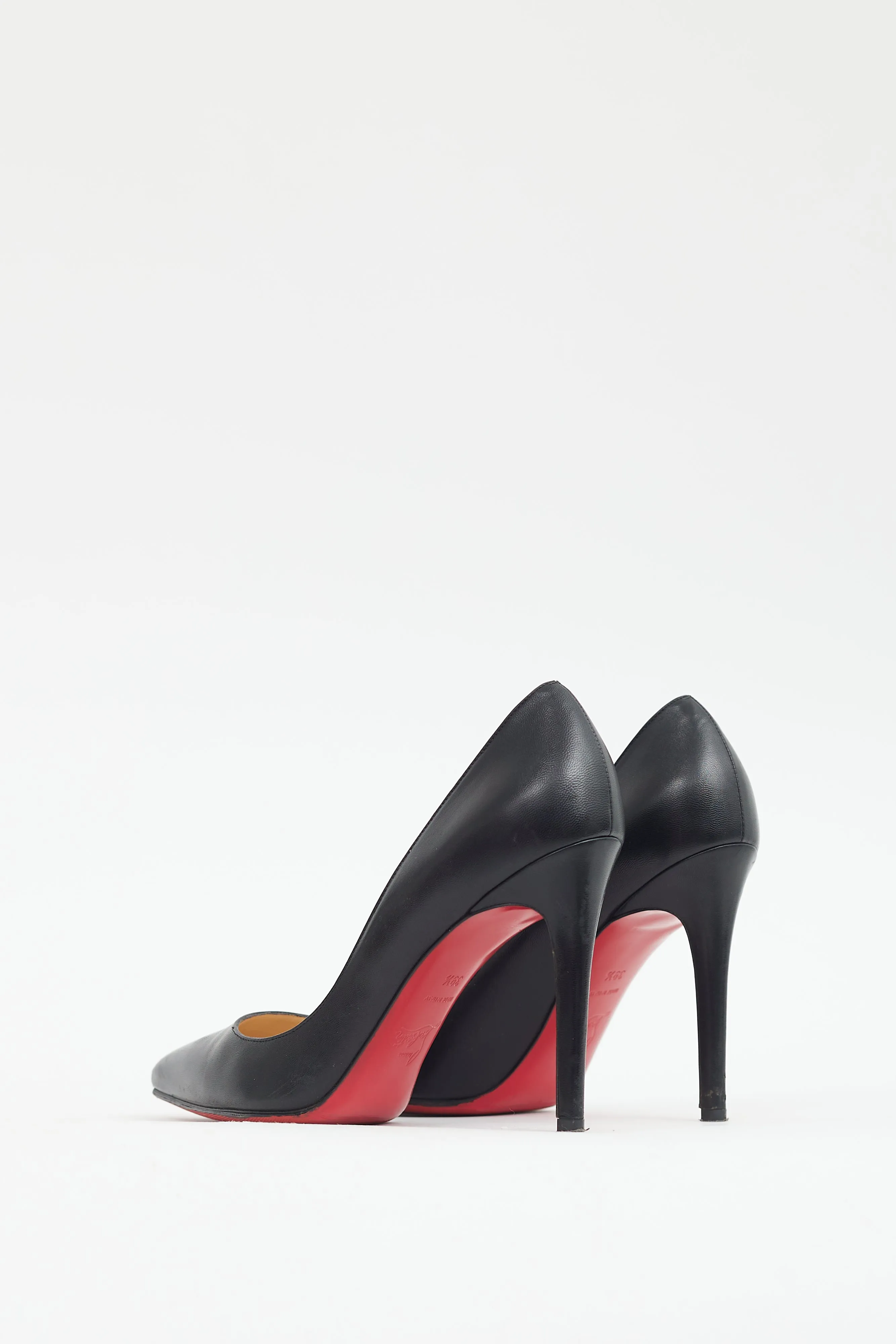 Black Leather Kate 100 Pump