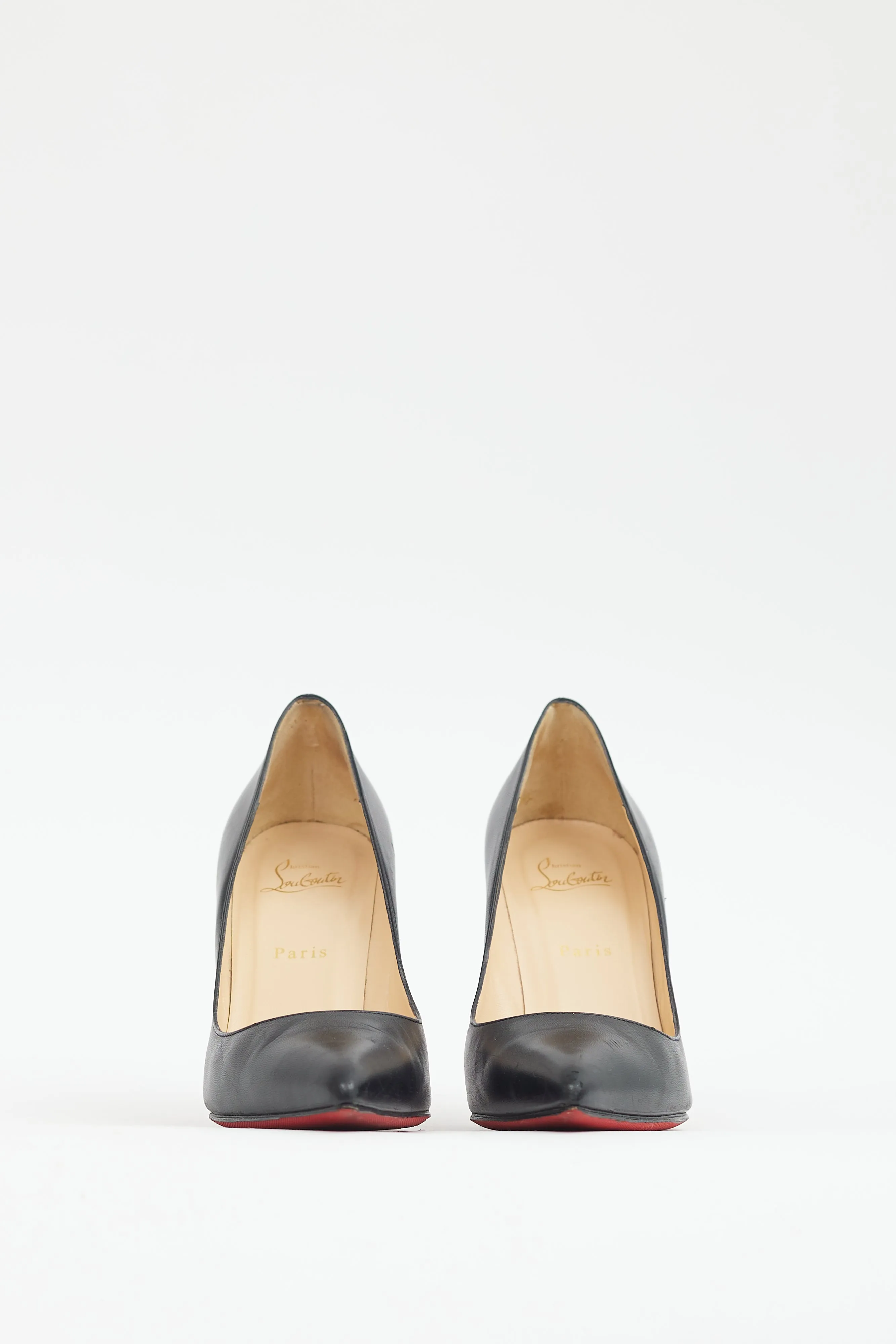 Black Leather Kate 100 Pump