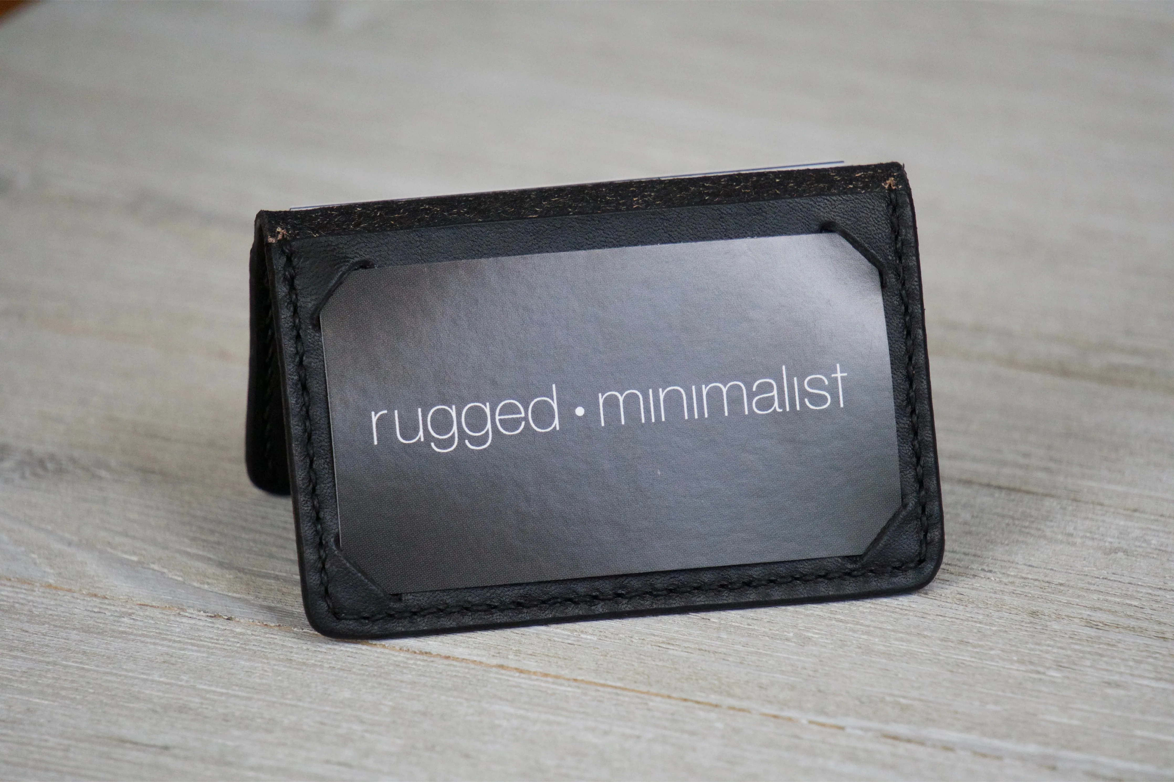 Business Card Wallet In Black