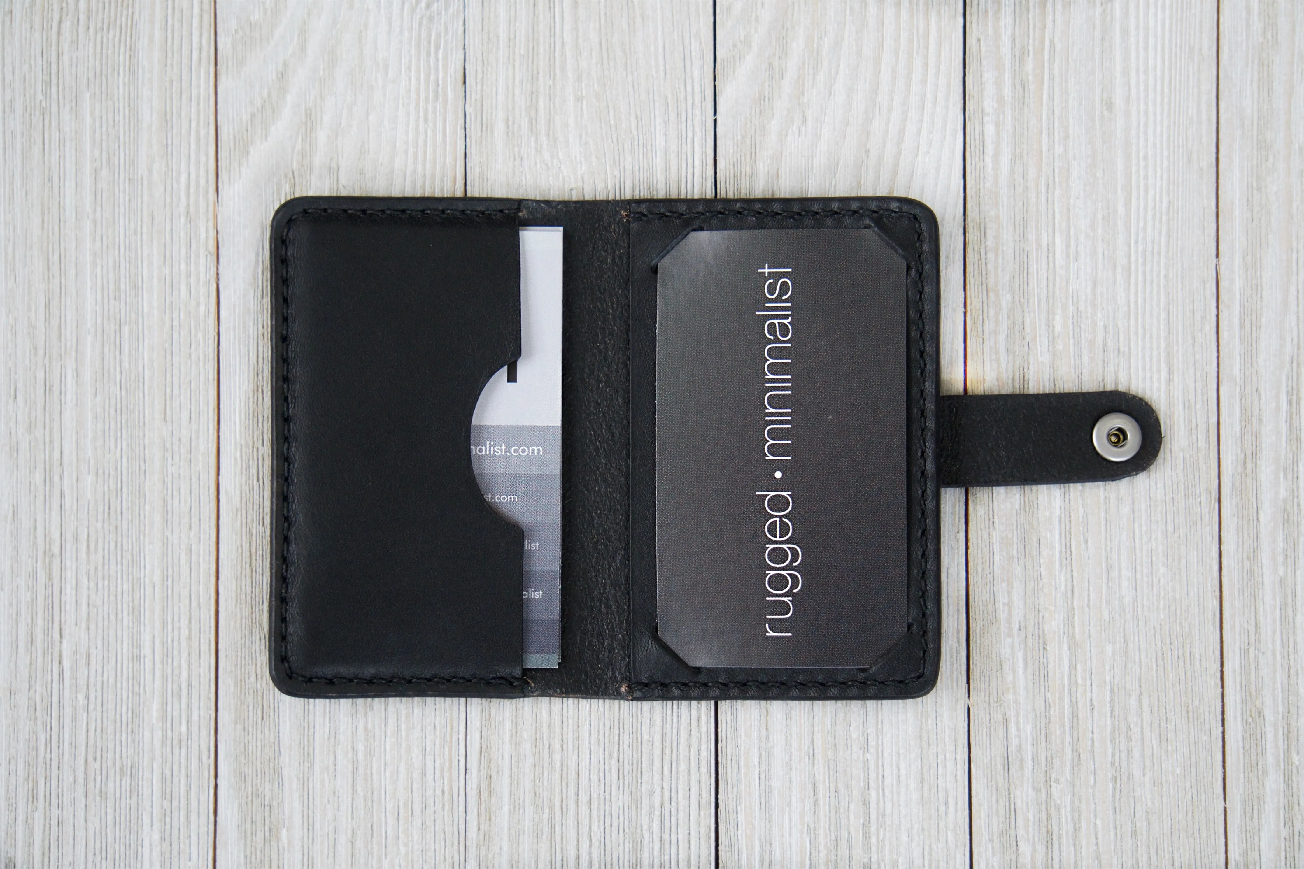 Business Card Wallet In Black
