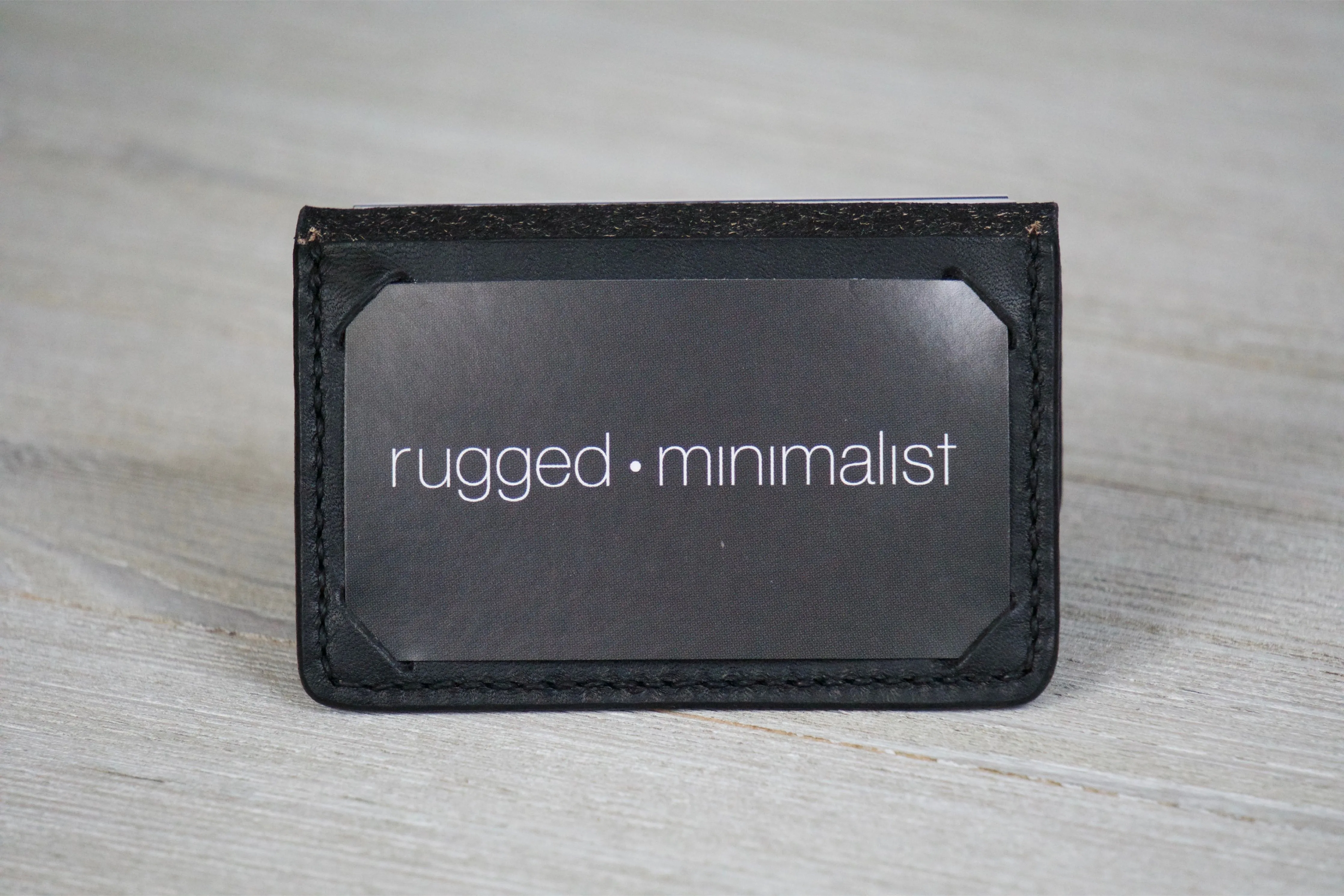 Business Card Wallet In Black