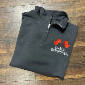 Color Guard Coach Personalized Quarter Zip Sweatshirt