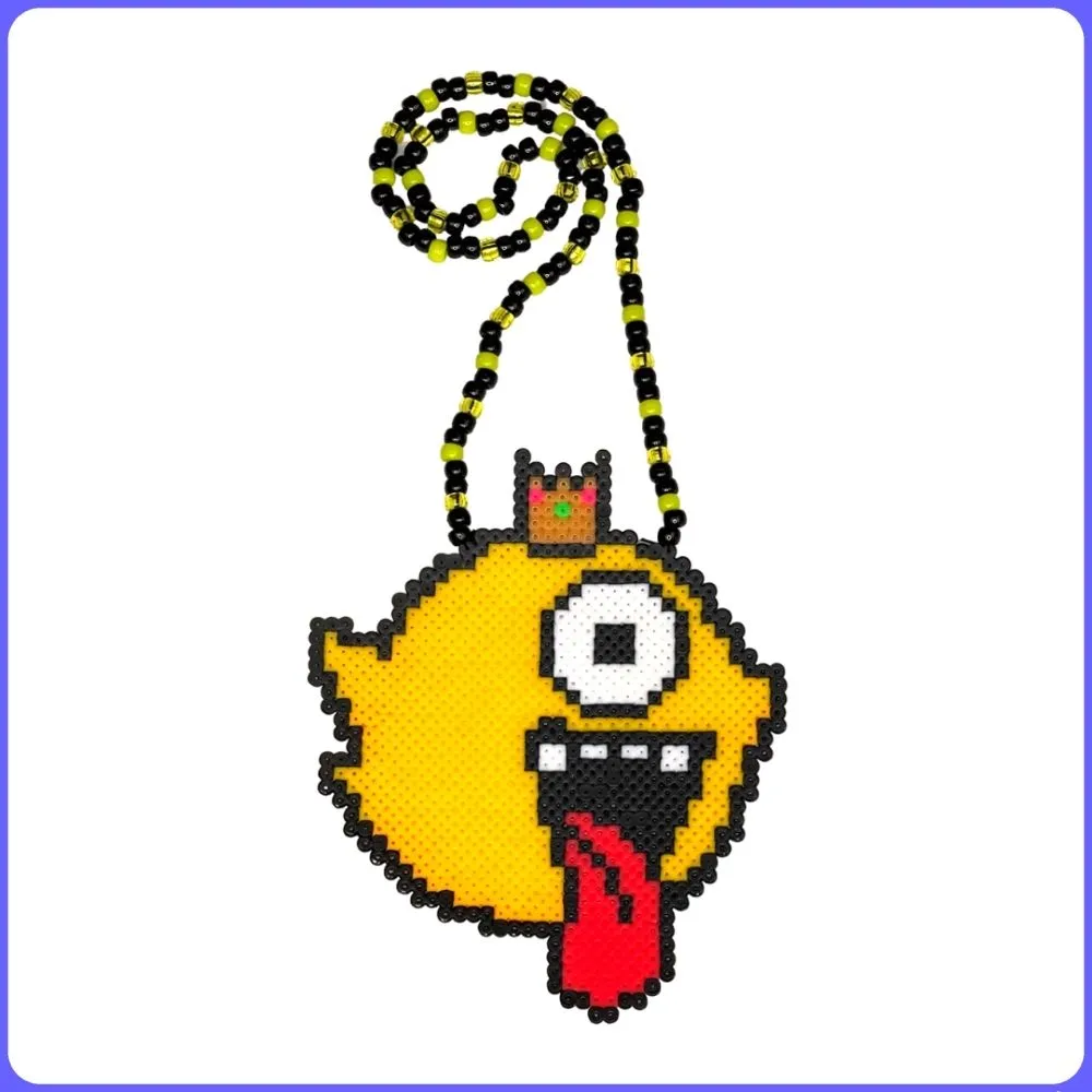 Cyclop Boo Custom Rave Perler Necklace