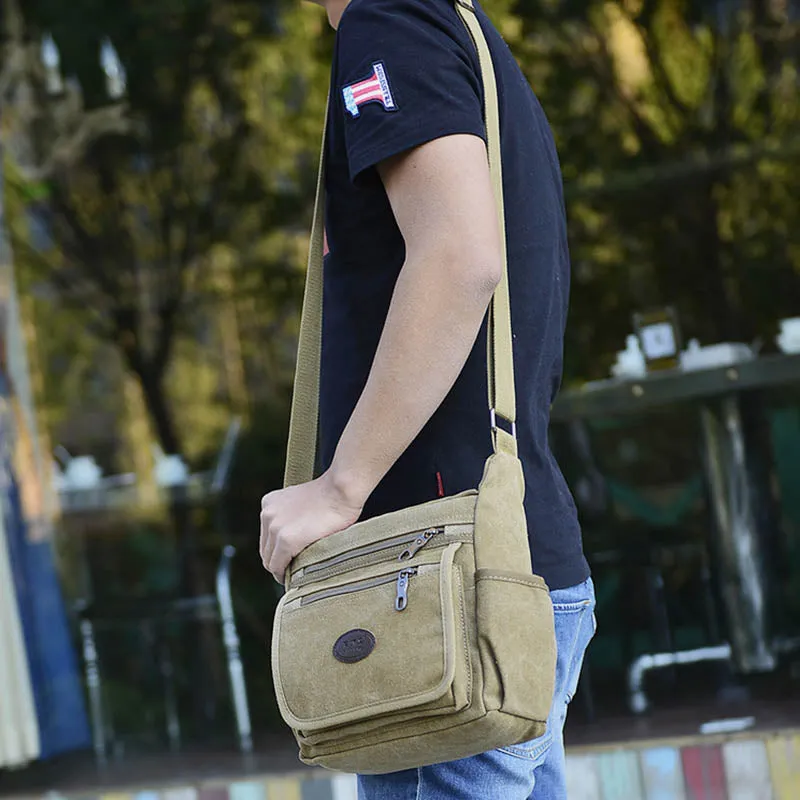 Multi-Pocket Outdoor Sports Shoulder Crossbody Bag