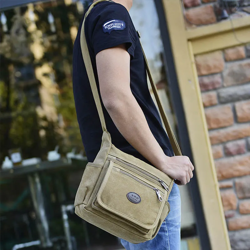 Multi-Pocket Outdoor Sports Shoulder Crossbody Bag