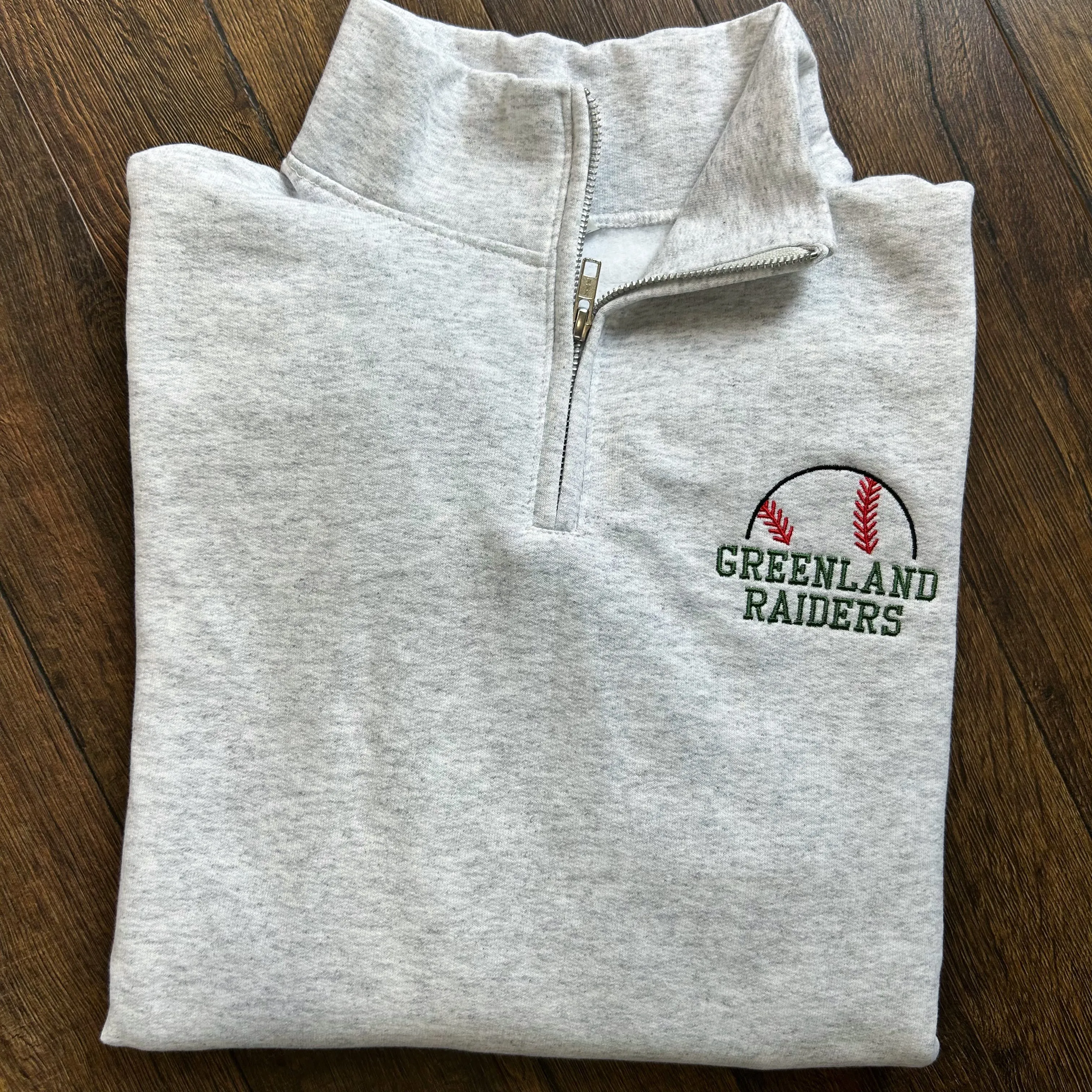 Personalized Baseball Team Quarter Zip Sweatshirt
