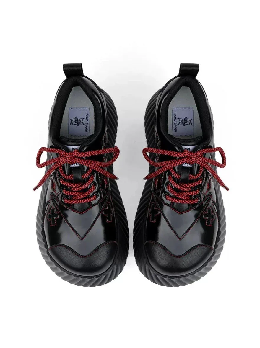 Red Dark Shoes