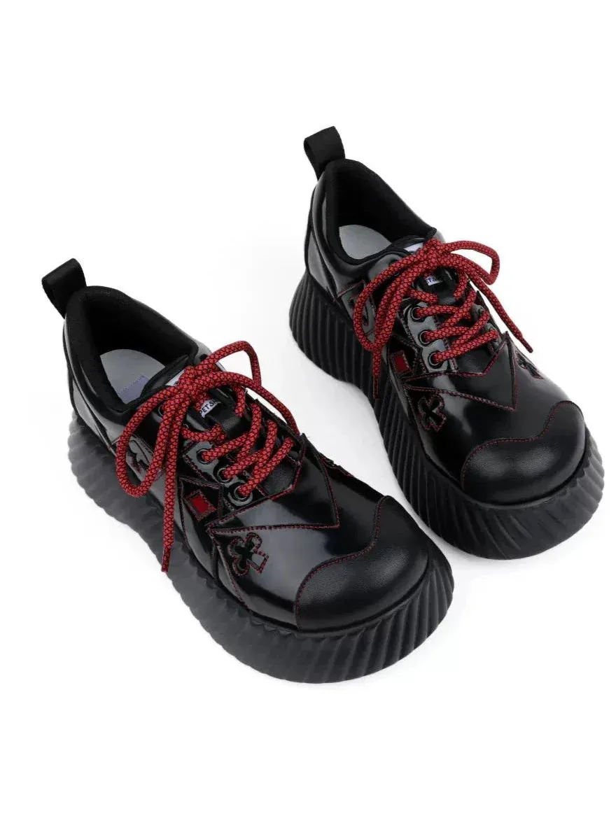 Red Dark Shoes