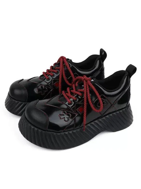 Red Dark Shoes