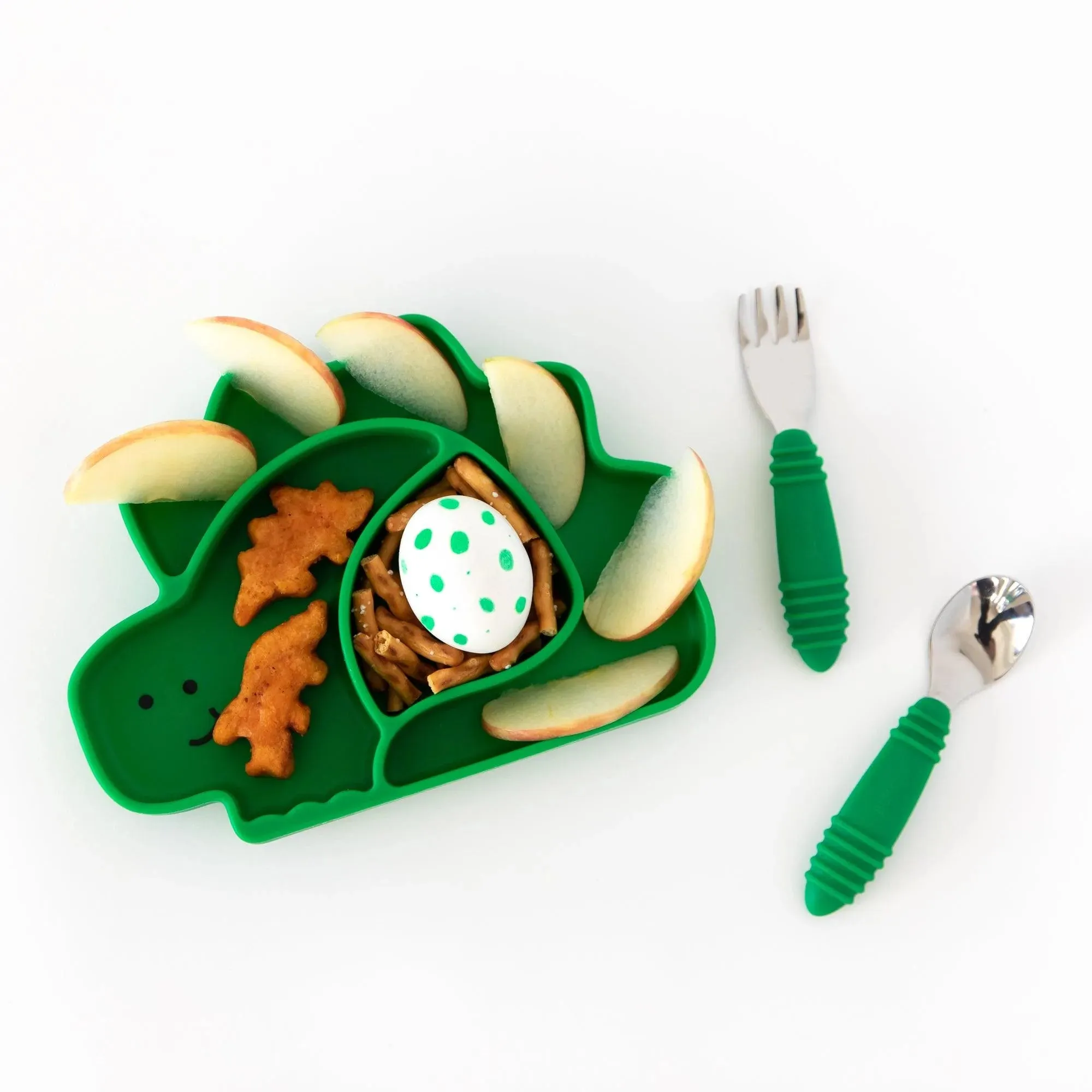 Silicone Grip Dish, Special Edition: Dino