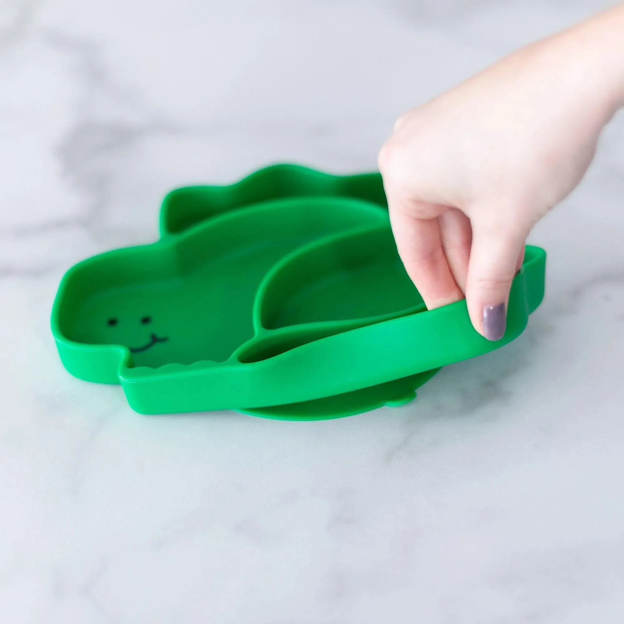 Silicone Grip Dish, Special Edition: Dino