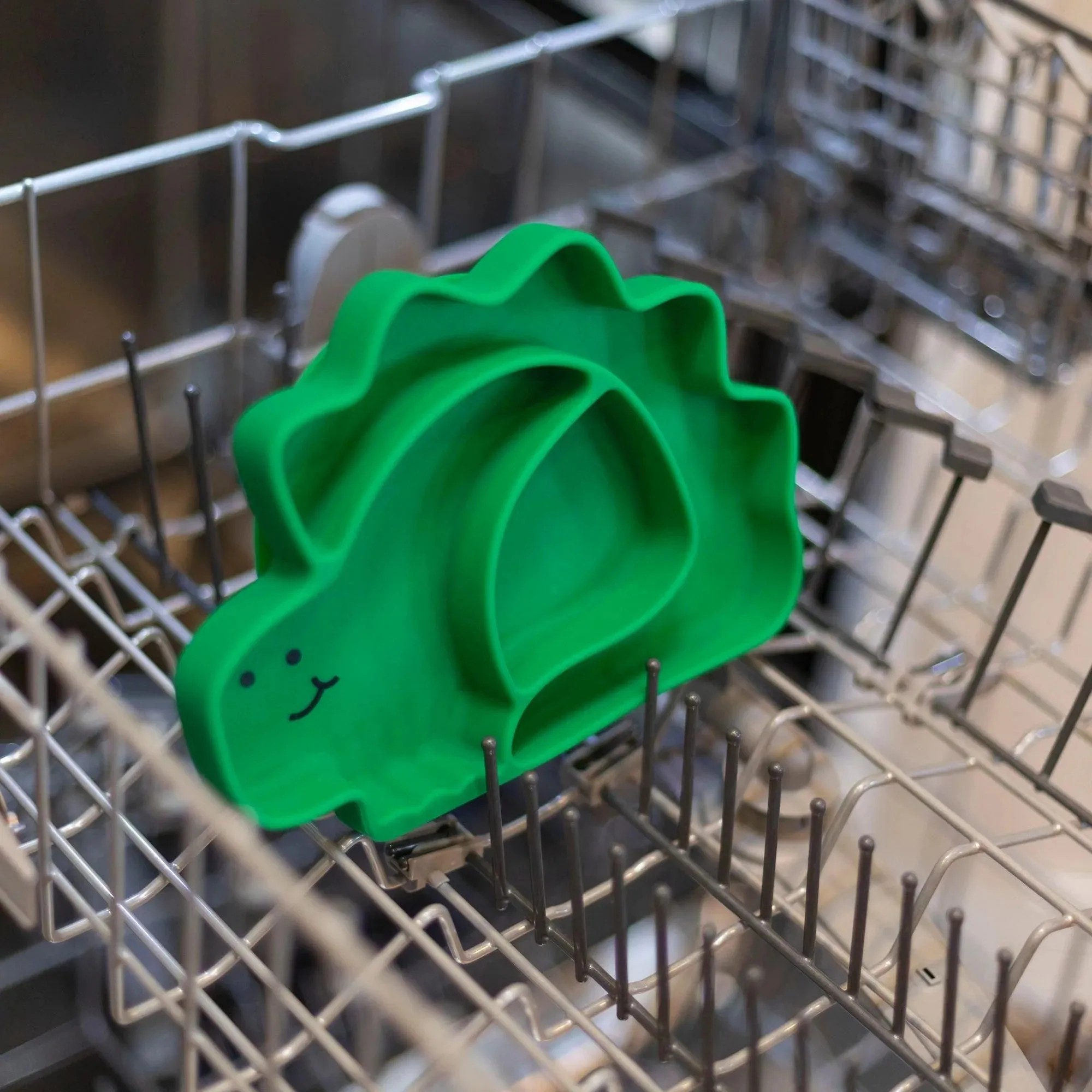 Silicone Grip Dish, Special Edition: Dino