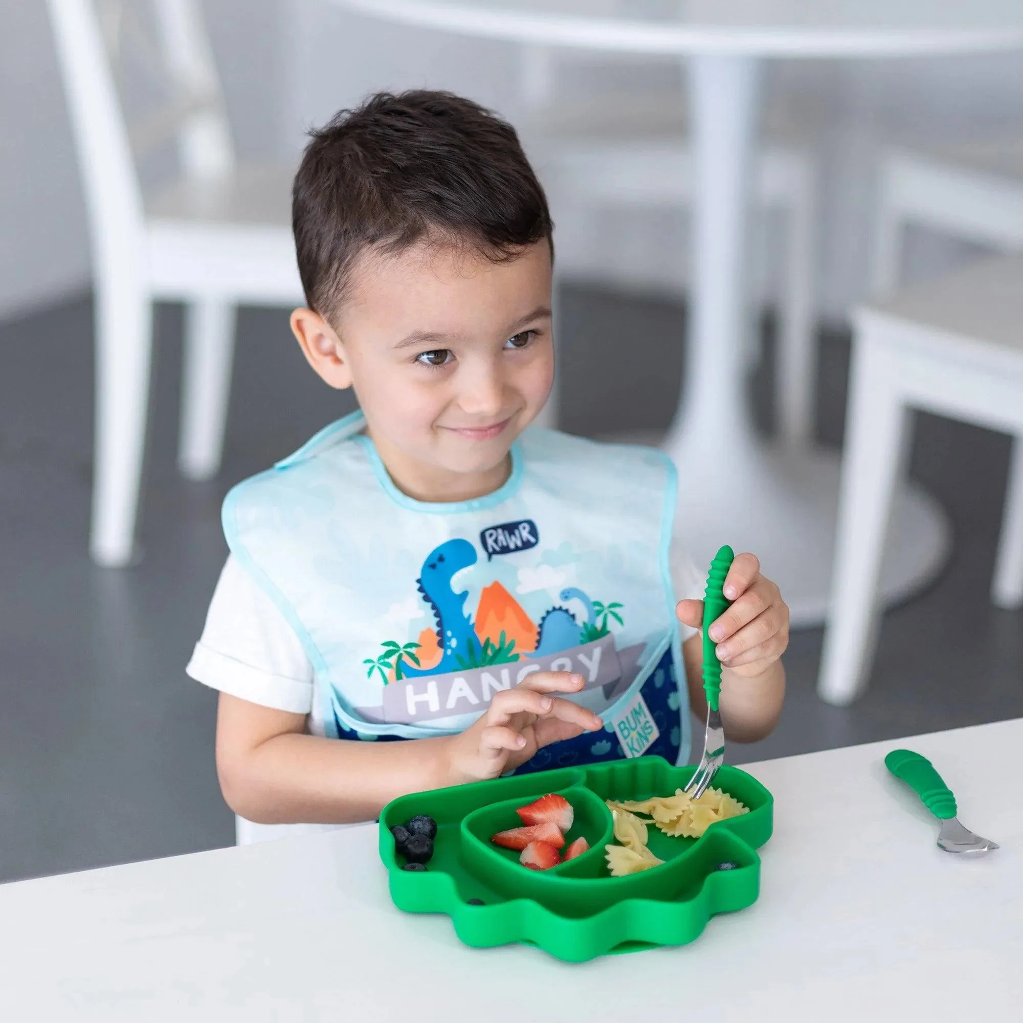 Silicone Grip Dish, Special Edition: Dino