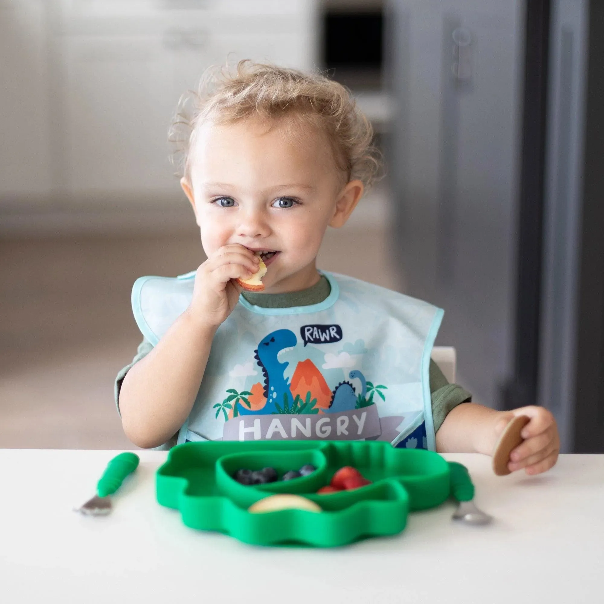 Silicone Grip Dish, Special Edition: Dino