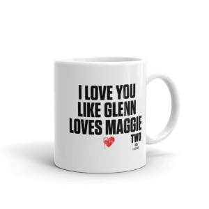 The Walking Dead Glenn Loves Maggie White Mug